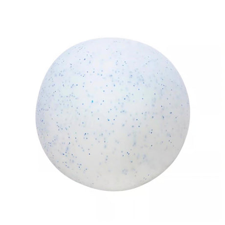 NeeDoh Snow Ball Crunch white blue-speckled squishy sensory fidget ball