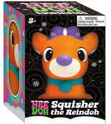 Nee Doh Squisher the Reindoh orange squishy reindeer toy in box packaging