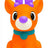 Nee Doh Squisher the Reindoh orange squishy reindeer sensory fidget toy
