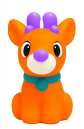Nee Doh Squisher the Reindoh orange squishy reindeer sensory fidget toy