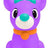Nee Doh Squisher the Reindoh purple squishy reindeer sensory fidget toy