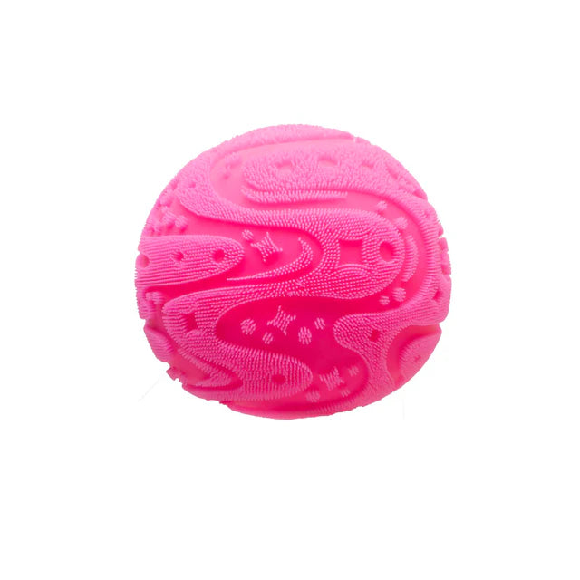 Pink NeeDoh Super Fuzz Ball squishy sensory fidget toy
