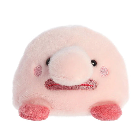 Palm Pals Bart Blobfish mini plush with soft pink droopy face and small pink feet
