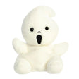 Palm Pals Boo Ghost plush, a small palm-sized stuffed ghost with a soft white body, two small wing-like arms raised out to the sides, and a wide open black embroidered mouth