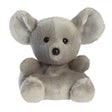 Palm Pals Chatty Mouse plush with large grey ears, black bead nose and soft grey fur