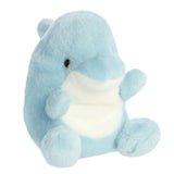 Palm Pals Clicks Dolphin mini plush with soft blue body and white belly