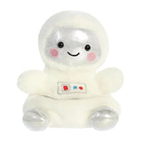 Palm Pals Cosmo Astronaut plush in white with silver sparkle helmet visor and colourful chest panel detail