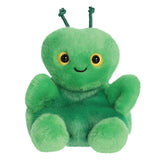 Palm Pals deep green kai praying mantis plush with gold embroidered eyes and knotted antennae