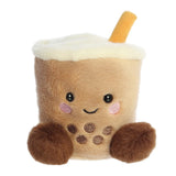 Aurora Palm Pals Milky Tea Boba brown cream plush soft toy collectible