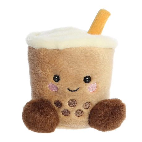 Aurora Palm Pals Milky Tea Boba brown cream plush soft toy collectible