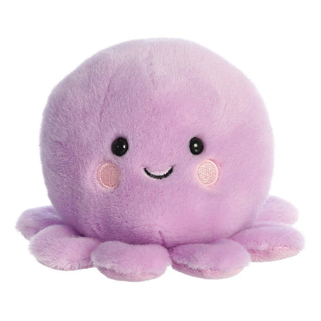 Palm Pals Oliver Octopus mini plush with soft purple body and eight rounded tentacles