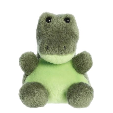 Palm Pals Scales Alligator mini plush with mossy green body and pale green belly