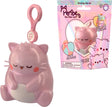 Pembe the Pink Cat stretchy clip-on toy, glitter pink sensory fidget toy with packaging