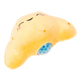 Queasy Squeezies Foodiemals croissant plush side view, blue bead ball