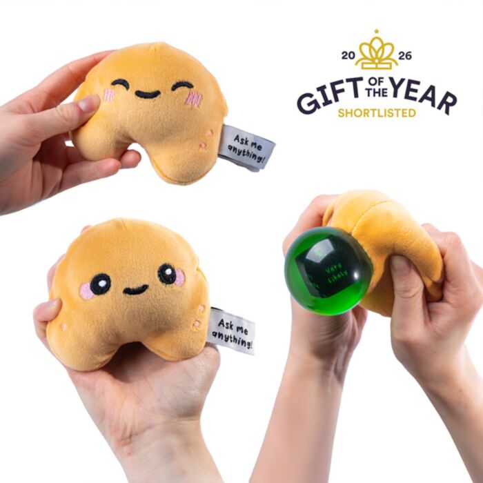 Queasy Squeezies fortune cookie squeezy plush - Gift of the Year 2026 shortlisted