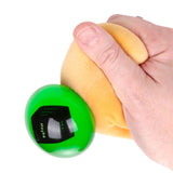 Squeezing Queasy Squeezies fortune cookie plush - green magic 8-ball pops out
