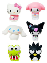 Sanrio squishy toys lineup, six characters, sensory fidget toy collectibles