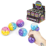 Scrunchems ASMR Squish Ball display box carton with four colourful bead-filled balls