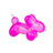 Hot pink Scrunchems Sugar Balloon Dog squishy toy isolated on white background