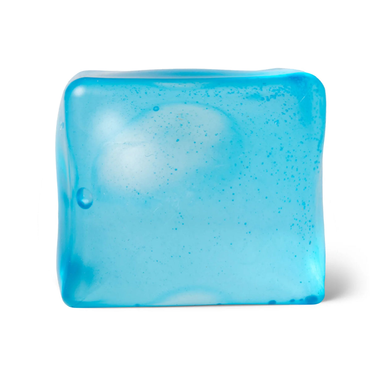 Blue Scrunchems Giant Sugar Cube, giant squishy gel sensory fidget toy