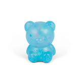Blue Scrunchems Kind Heart Squish Bear with confetti fill on a white background