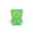 Green Scrunchems Kind Heart Squish Bear with confetti fill on a white background