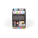 Back of Scrunchems Kind Heart Squish Bear box showing 4 colours and 4 messages to collect