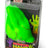 Neon green Scrunchems Monster Hand in clear display box with Monster Hand branding