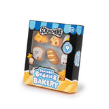 Scrunchems Squishy Buddies Bakery gift set box showing nine kawaii bakery squishy characters