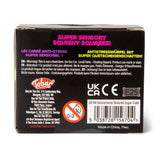 Back of Scrunchems Textured Sugar Cube box showing product name and safety warnings