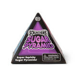Scrunchems Sugar Pyramid box front label reading Super Squishy Sugar Pyramids