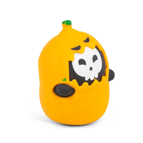 Scrunchems Switch N Squeeze Ghost orange pumpkin design, front view