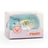 Blue glitter squishy pig toy in clear Sparkly Piggy branded packaging
