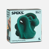 Forest green Speks Blur focus putty packaging box, calming sensory fidget toy
