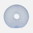 Periwinkle blue translucent Speks Gump Jumbo Loop memory gel stress toy on white background