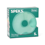 Sea Glass Speks Gump Loop memory gel stress ring packaging, fidget toy