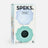 Two Speks Gump Surface stress balls in blue and teal shown together in Speks Gump 2-pack packaging