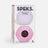 Two Speks Gump Surface stress balls in purple and pink shown together in Speks Gump 2-pack packaging