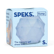 Pale blue Speks Gump Surface memory gel stress ball in branded Speks Gump packaging box