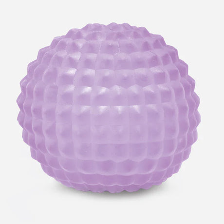 Speks Gump Surface stress ball in purple Mist Scale colour, showing raised scale surface texture