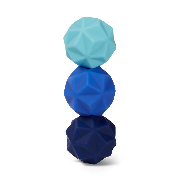 Speks Odds Blue Peaks fidget magnet balls stacked, light to dark blue