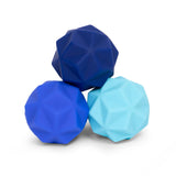 Speks Odds Blue Peaks sensory fidget magnets, navy cobalt sky blue geometric