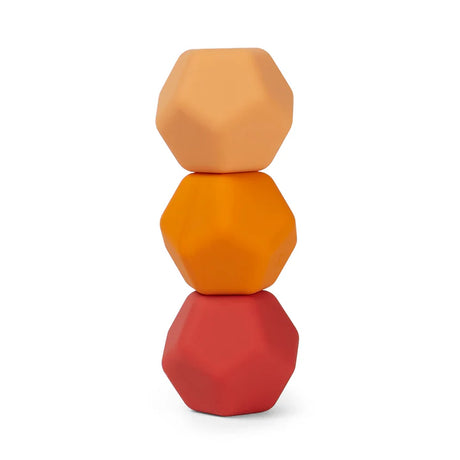 Speks Odds Orange Planes fidget magnet balls stacked, peach orange red