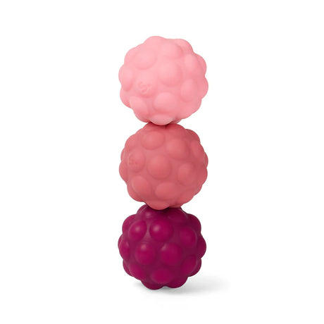 Speks Odds Purple Bumps fidget magnet balls stacked, pink to deep purple