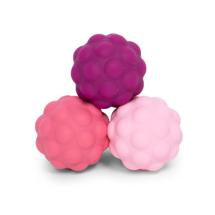 Speks Odds Purple Bumps sensory fidget magnets, pink purple textured balls