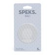 Speeks silicone sensory sticker packaging on a white background