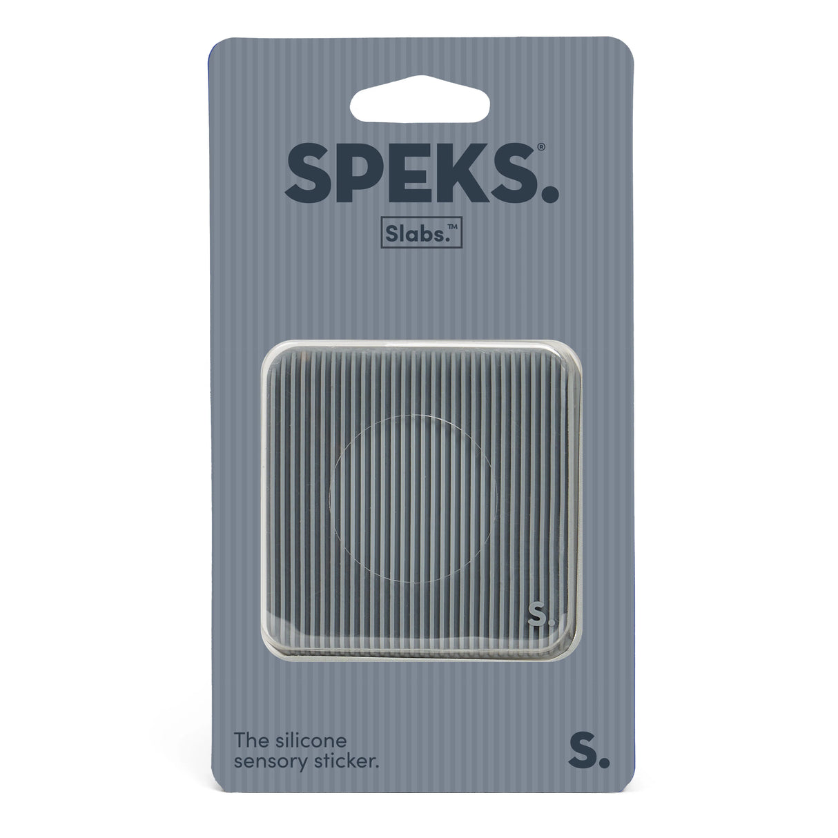 Speks silicone sensory sticker packaging on a white background