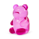 Bright pink jelly bear fidget toy, soft squishy sensory toy for stress relief