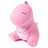 Squeezy-O pink kawaii dinosaur squishy stress toy, side view
