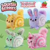Squish Berries Sugar Squish scented squishy plush collection, four characters promo image